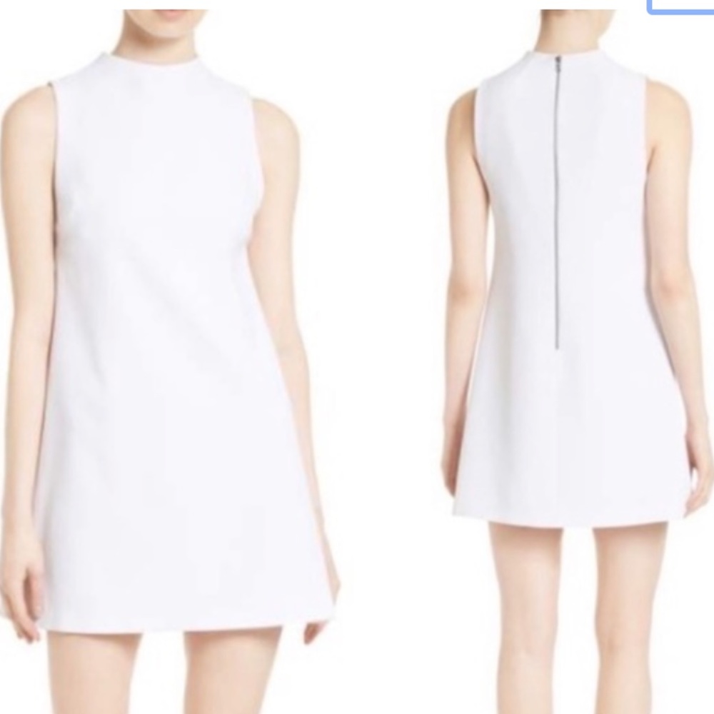Alice + Olivia White Shift Dress